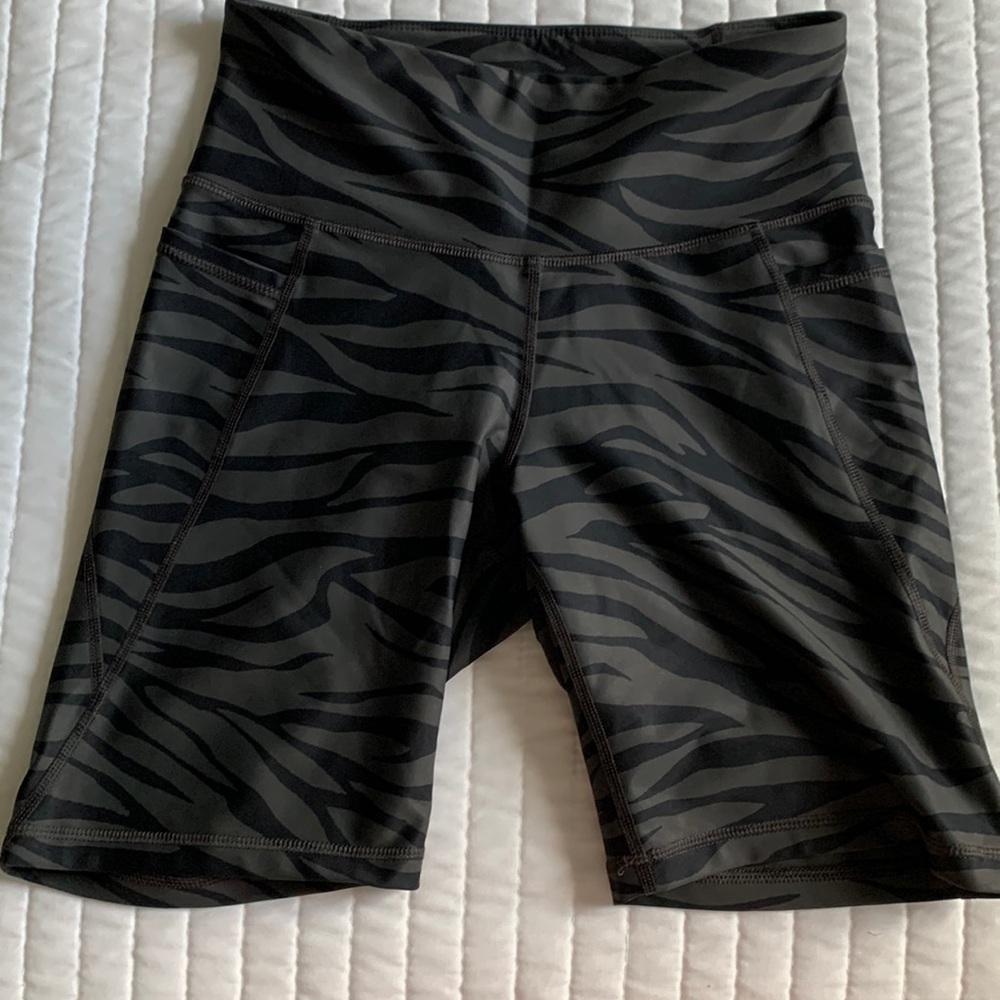 Tiger Print Biker Shorts